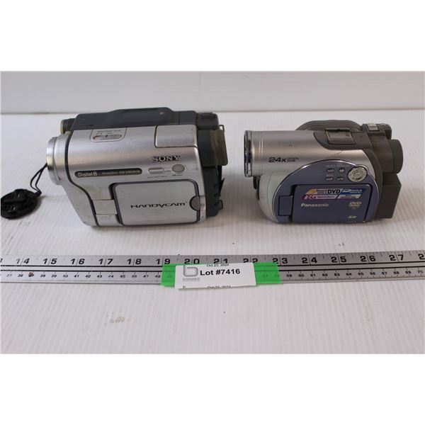 Sony Handy Cam & Panasonic Video Camera - As is