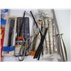Image 2 : Several Pkgs. of Jigsaw Blades, Saw, Tape Measure, Lock and much more misc. items