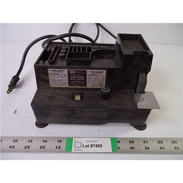 Portable Bench Grinder-working