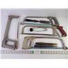 Image 1 : (4) Assorted Hacksaws (2) Metal Punch and misc.