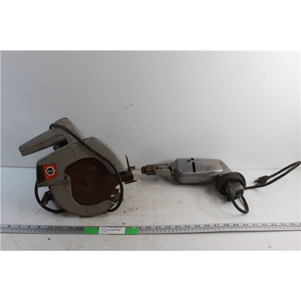 Black & Decker Circular Saw and 3/8 Drill - Tested