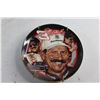 Image 10 : Collectible Nascar Clock - As Is and (4) Collectible Nascar Decorative Plates 6 1/2''