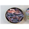 Image 6 : Collectible Nascar Clock - As Is and (4) Collectible Nascar Decorative Plates 6 1/2''