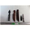 Image 1 : Decorative and Fixed Blade Knives and (2) Knife Sheaths