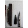 Image 3 : Decorative and Fixed Blade Knives and (2) Knife Sheaths