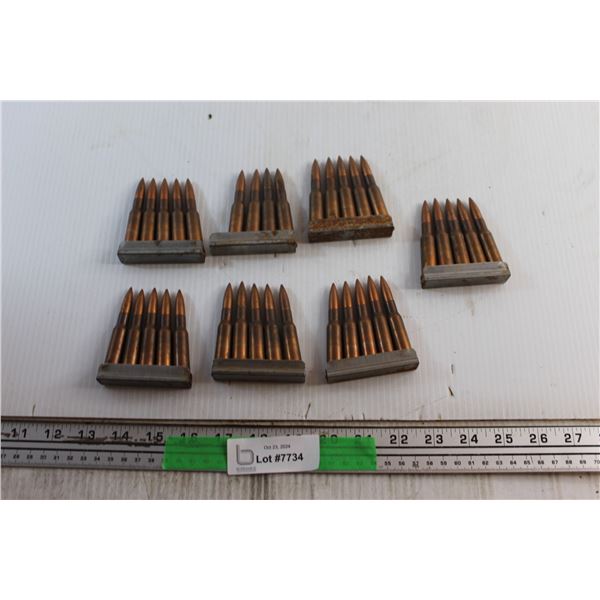 *^(7) Clips of Rounds of an Unknown Caliber