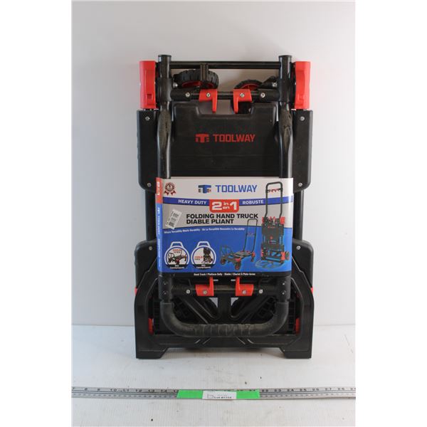 Toolway Heavy Duty 2 in 1 Folding Hand Truck - New