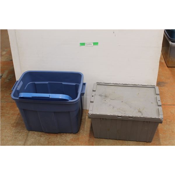 * Plastic Container and a Tote