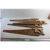 Image 1 : (4) Vintage Hand Saws - As Is