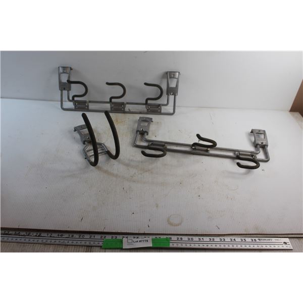 (3) Rubbermaid Broom Hangers