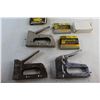 Image 9 : (3) Heavy Duty Staplers and Staples - Size from 1/2'' to 3/8''