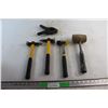 Image 1 : Clamp, (3) Double Faced Mallets, Rubber Hammer and Assorted Items