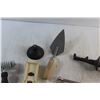 Image 2 : Adjustable Wrenches, Spirit Level, Hand Saw, Dry Wall Tools and Assorted Items