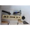 Image 4 : Adjustable Wrenches, Spirit Level, Hand Saw, Dry Wall Tools and Assorted Items