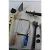 Image 6 : Adjustable Wrenches, Spirit Level, Hand Saw, Dry Wall Tools and Assorted Items