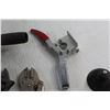 Image 9 : Adjustable Wrenches, Spirit Level, Hand Saw, Dry Wall Tools and Assorted Items