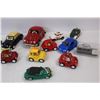 Image 3 : Approximately (19) Assorted Volkswagen Beetle Small Diecast Cast Cars