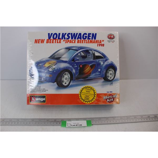 Burago 1998 Volkswagen Beetle Metal Kit, Space Beetle Mania - 1/18 Scale- NIB
