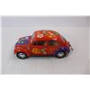 Image 2 : Diecast Flower Power Diecast Volkswagen Bug- Approximately 1/24 Scale
