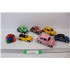 (7) Assorted Volkswagen Beetle Small Diecast Cast/ Plastic Cars