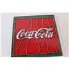 Image 8 : Coca- Cola Sign- 12'' w/ Coaster- 6''x 6''