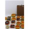 Image 2 : (15) Assorted Tobacco Tins, Three Nuns, Erin More, Misc., (2) Extra Lids, Clip Board