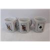 Image 6 : (4) Deco Art Playing Card Design Plates w/ (3) Coffee Cups- (1) Cup Is Repaired