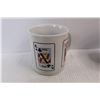 Image 7 : (4) Deco Art Playing Card Design Plates w/ (3) Coffee Cups- (1) Cup Is Repaired