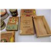 Image 3 : (6) Various Tins/ Cigar Boxes- (1) Is Damaged , Greatlite Flash Light- Powers on