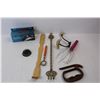 Image 2 : Vintage Flower Pick, (3) Back Scratchers, 220H Block Plane- NIB, Misc.