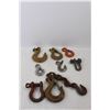 Image 2 : (9) Different Sized Hooks/ Shackles