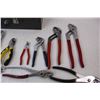 Image 4 : Various Pairs Of Pliers/ Channel Locks w/ Cash Box