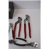 Image 5 : Various Pairs Of Pliers/ Channel Locks w/ Cash Box