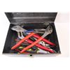 Image 8 : Various Pairs Of Pliers/ Channel Locks w/ Cash Box