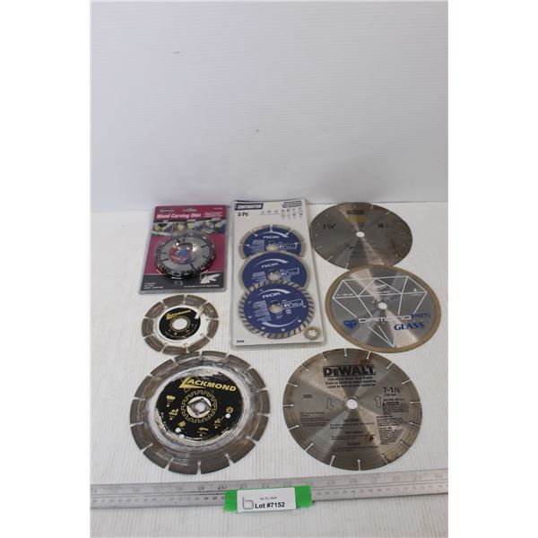 (9) Various Dimond Blades/ Steel Saw Blades- Some NIB