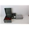 Image 2 : Box w/ Various Wire Crimpers/ Strippers, Lapping Grit, Cash Box