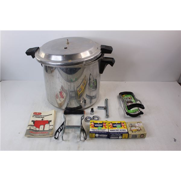 Presto Canning/ Jar Pot, Rubber Fruit Jar Rings, Secure Grip Jar Lifter, Misc.