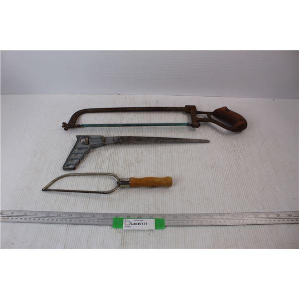 (3) Unmarked Hack Saws