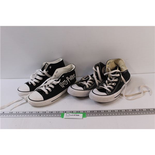 (2) Men's Converse Shoes - Sizes 3 & 4