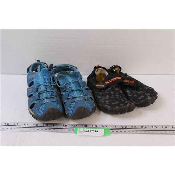 (2) Kid's Sandals - Sizes 1 & 2