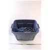 Image 1 : *Rubber Maid Storage Tote With Various Electrical Cords