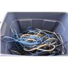 Image 2 : *Rubber Maid Storage Tote With Various Electrical Cords