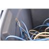 Image 3 : *Rubber Maid Storage Tote With Various Electrical Cords