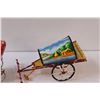 Image 3 : Tin Homegood Decor - Bicycle & Trailer