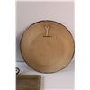 Image 3 : Serving Set: 16" Round Plate w/(3) Rectangle Plates & Lizard Aztec Pottery Wall Decor - 16"