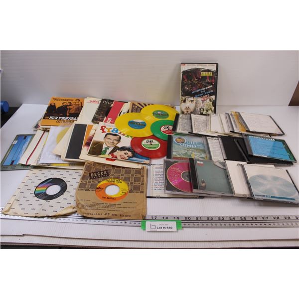 Various Records: The Who, The Beatles, Children's Records, Misc., Burnt CD's: Tibetan Monk Music, Ni