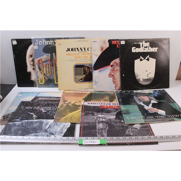 (10) Various Records: Johnny Cash, John Mellencamp, Rod Stewart, Misc.