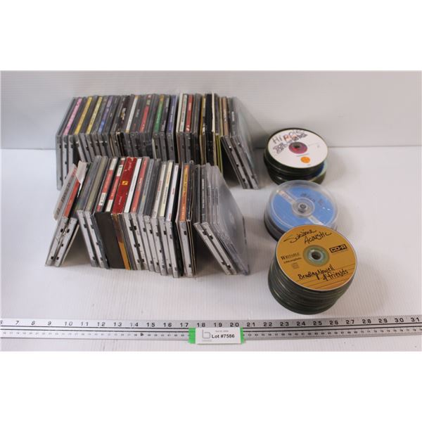 (50+) CDS - Assorted: Steve Earle, Bon Jovi, Hole, Various Burnt Discs, Misc.