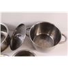 Image 2 : (3) Stainless Steel Pots, (4) Lids - Some Wear, as is
