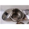 Image 3 : (3) Stainless Steel Pots, (4) Lids - Some Wear, as is